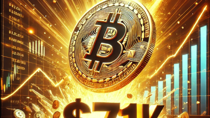 Bitcoin Breaks $71,000 Barrier Amid Election Speculation Frenzy Bitcoin