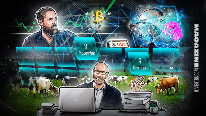 BTC’s ‘incoming’ $110K call, BlackRock's $1.1B inflow day, and more: BTC’s ‘incoming’ $110K call, BlackRock's $1.1B inflow day, and more: Hodler’s Digest Nov. 3
