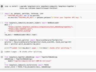 A Step-by-Step Guide to Build a Fast Semantic Search and RAG QA Engine on Web-Scraped Data Using Together AI Embeddings, FAISS Retrieval, and LangChain