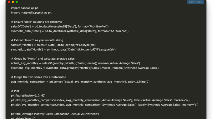 Step-by-Step Guide to Creating Synthetic Data Using the Synthetic Data Vault (SDV)