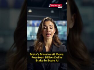 Meta’s Massive AI Move: Fourteen Billion Dollar Stake in Scale AI #meta