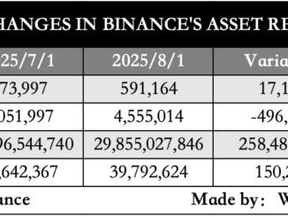 Customer Net Balance on Binance