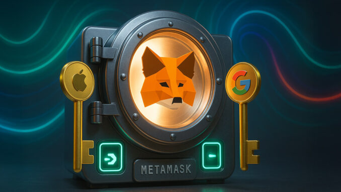 MetaMask launches social login feature using Google and Apple accounts MetaMask launches social login feature using Google and Apple accounts for wallet access