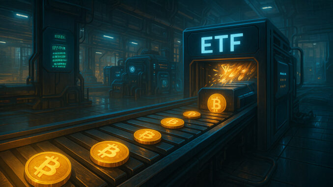 Through pullback US Bitcoin ETFs buy 3.6 times daily issuance Through pullback US Bitcoin ETFs buy 3.6 times daily issuance as inflows streak hits four days