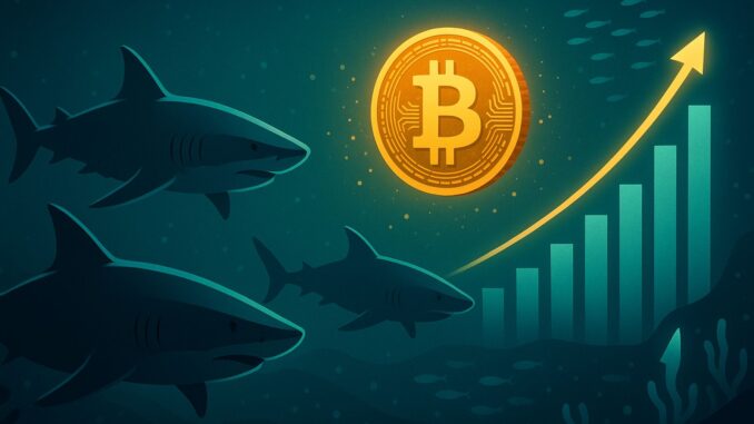 Bitcoin Sharks Add 65K BTC In 7 Days: Supply Squeeze Bitcoin Sharks Add 65K BTC In 7 Days: Supply Squeeze Setup Strengthens