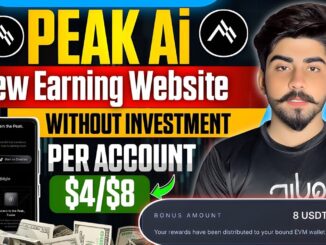 Peak Ai Website Full Guide | New Earning Website 2025 | New Crypto Loot Offer Today