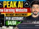 Peak Ai Website Full Guide | New Earning Website 2025 | New Crypto Loot Offer Today