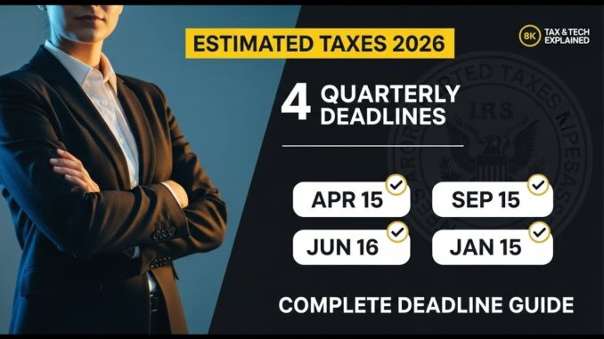Estimated Taxes 2026: Q1 Deadline Guide for Freelancers, Crypto Traders & Digital Entrepreneurs