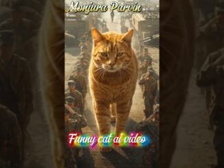 Funny cat ai video #cat #cartoon #ai #news #cute #short #world #motivation