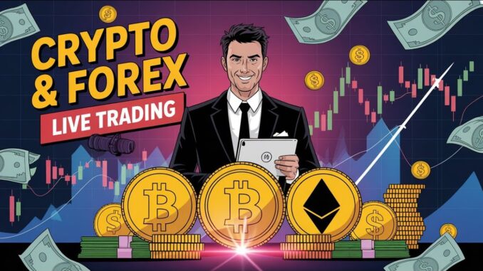 LIVE TRADING FOREX BTC SOL ETH GOLD CRYPTO #beginners