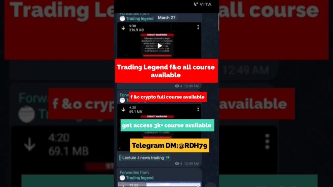 Trading Legend F&O & Crypto Full Course Overview | Beginners Guide #shorts