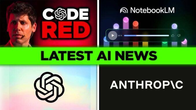 AI News: OpenAI's New Code Red, Google NotebookLM Slides, Opus 4.5, ChatGPT Ads Rollout, Mistral 3,