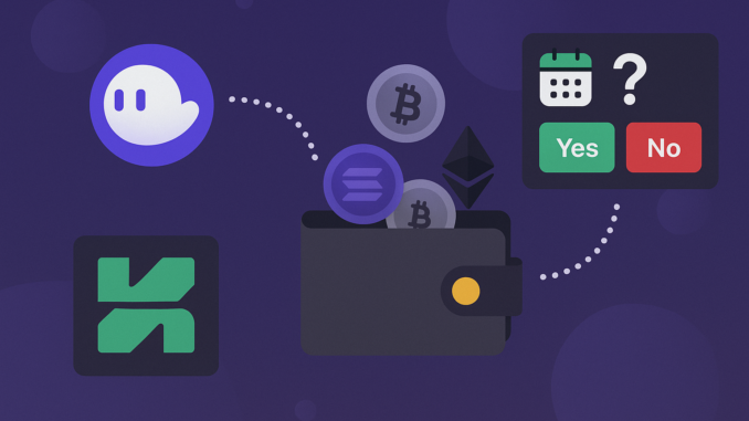 Phantom integrates Kalshi prediction markets as crypto wallets expand into event trading