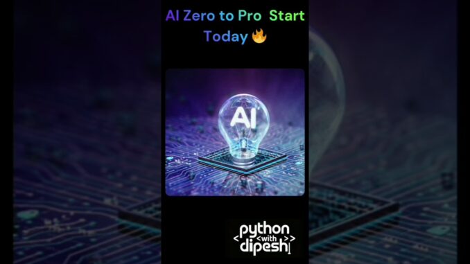 Learn AI From Scratch | Complete Beginner Guide 🚀  #AIBeginners #coding