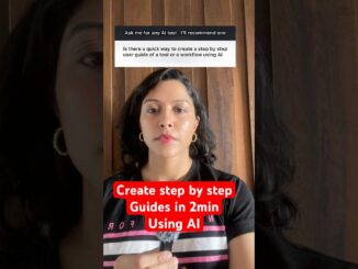 Step by step guide /manual or workflow using AI
