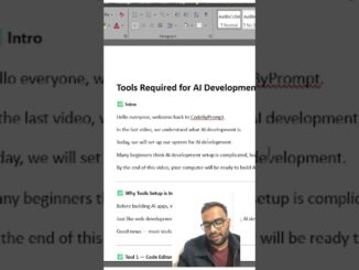 AI Development Setup for Beginners in 30 Seconds 🔥 #shortsfeed  #ai #shoerts #viral #viralvideo #ai
