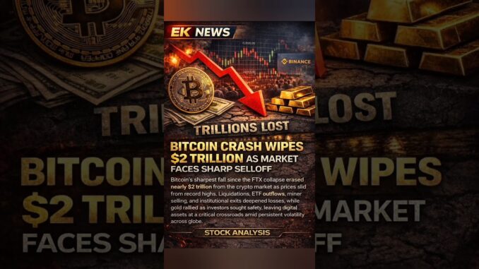 Bitcoin Crash Wipes $2 Trillion 💥||#BitcoinCrash #CryptoNews #MarketCrash #StockAnalysis #Bitcoin