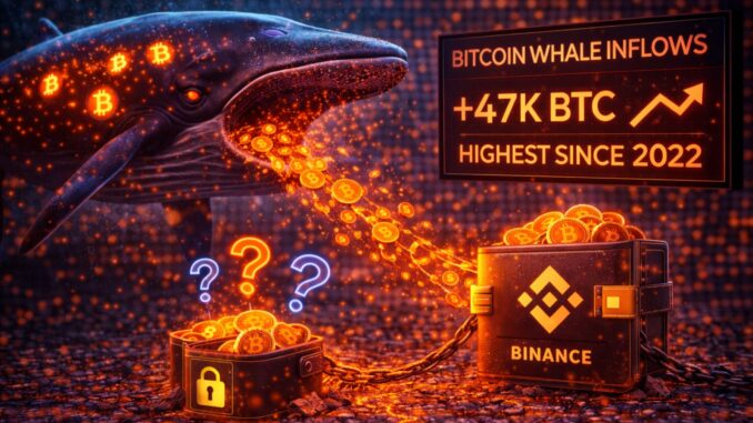 Bitcoin Whale Inflows To Binance Hit Highest Level Since 2022: Distribution Or Repositioning?