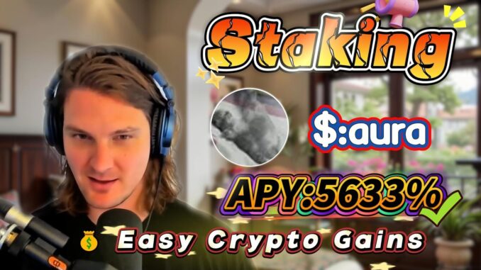 🚀 Solana zero-risk mining tutorial — real aura staking with 5632.80% APY rewards delivered!