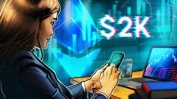 Sub-$2K ETH Price Levels Emerge As Key Long-Term Demand Zones