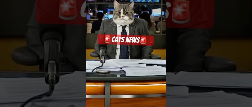 🚨cats news🚨 #cats #funnyvideo #ai #news #reactions