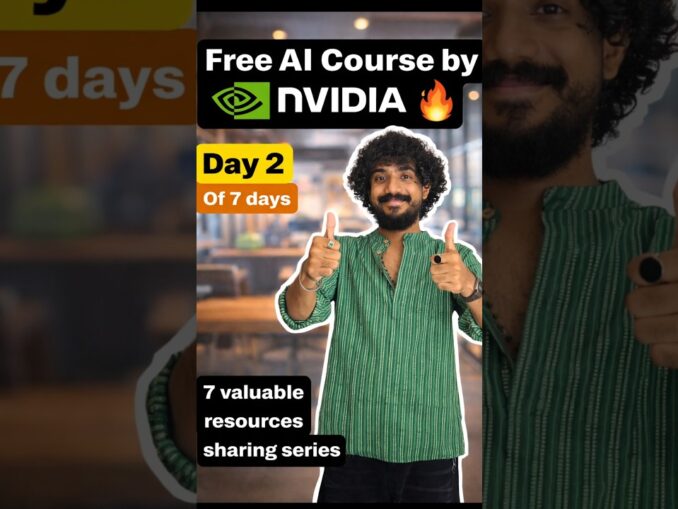 NVIDIA FREE AI Course with Certificate😳 | GenAI Skill | Day 2 Resource Series #aicourses #freecourse