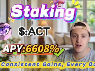 🧠 Solana staking for beginners — real ACT mining with stable 6608.02% APY returns!