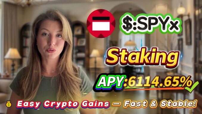 🚀 Solana zero-risk mining tutorial — real SPYx staking with 6114.65% APY rewards delivered!