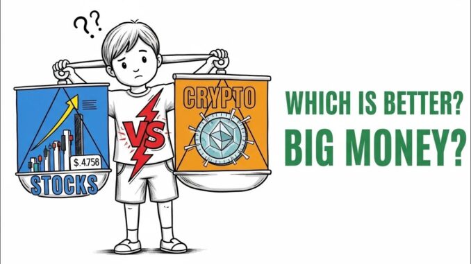 Stocks vs Crypto – Which Is Better for Beginners in 2026?
