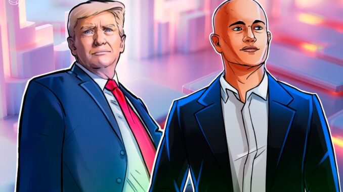 Trump Met Coinbase CEO before Slamming Banks over Crypto Bill: Report