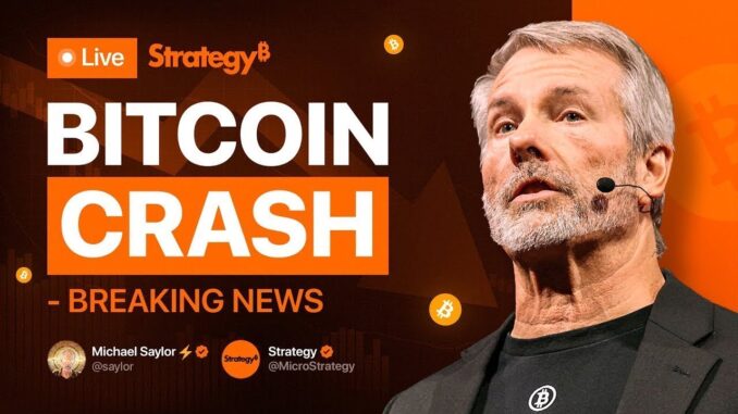 LIVE: Michael Saylor on Bitcoin Crash & MSTR Stock Drop – BTC Price Prediction