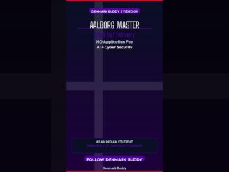 Aalborg University Master's — NO Application Fee + AI 2026 | Indian Student Guide | Denmark #Shorts