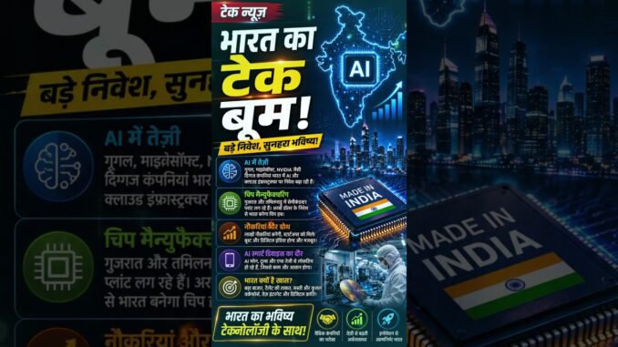 :India Tech Boom 🇮🇳🔥! AI & Chip Revolution Explained #news #technews #ai #indianews #future #airobot