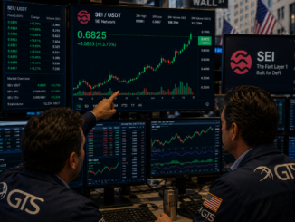 Traders analyzing a hullish SEI chart