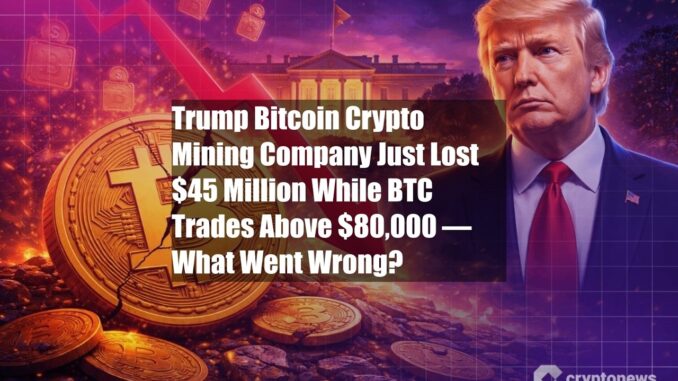 Trump Bitcoin Crypto Mining Company Just Lost $45 Million While
