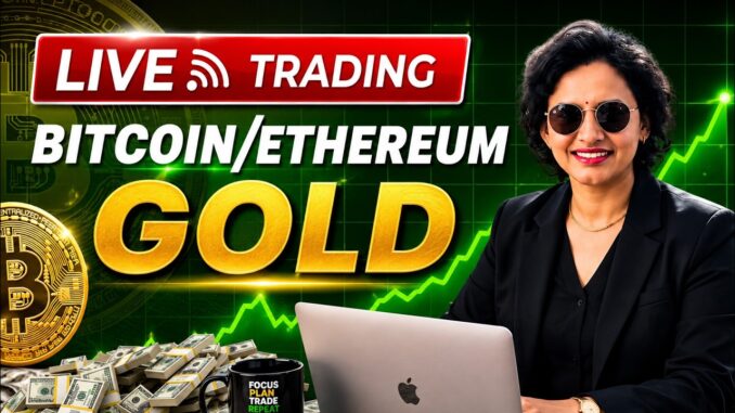Crypto Gold Live Trading || 21 June || Balraj Trading Tech - Tejaswini Balraj #cryptotrading