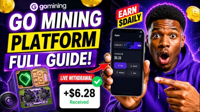 🔥 GoMining Bitcoin Mining Tutorial 2026 | Mine Real BTC & Earn Passive Income Daily
