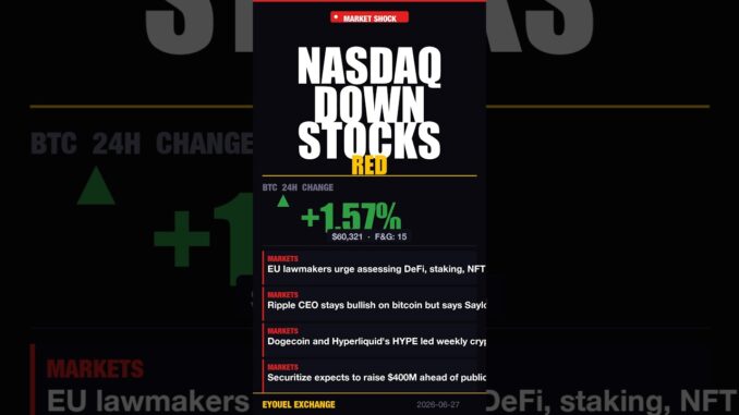 NASDAQ DOWN, STOCKS RED, BUT THIS CRYPTO UP 6% — NOBODY EXPECTED THIS #Shorts