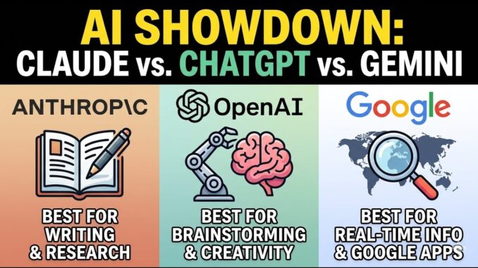 Ultimate AI Guide  When to Use Claude, ChatGPT & G