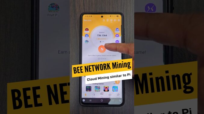 Bee Network Cloud Mining 🐝 | Is it the next mobile mining like Pi Coin?