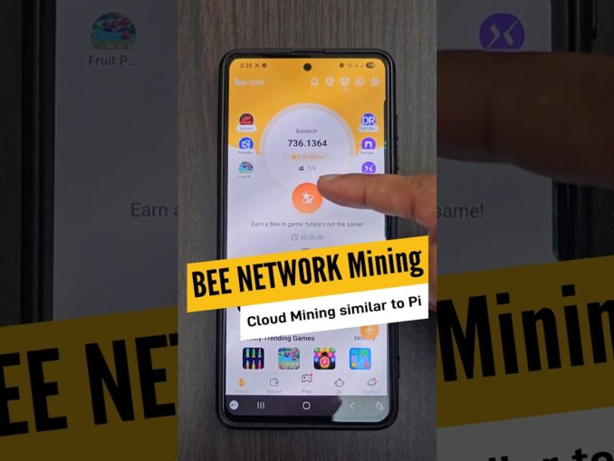 Bee Network Cloud Mining 🐝 | Is it the next mobile mining like Pi Coin?