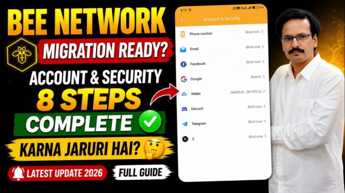 🚨 Bee Network Migration Ready? 8 Steps Complete Karna Zaruri Hai? Full Guide 2026 🐝