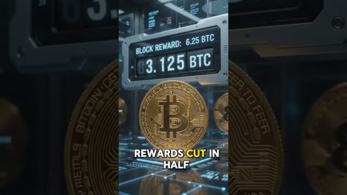 Bitcoin Halving Explained in 30 Seconds! 🚀 Why It Changes Everything #shorts  #bitcoin #crypto