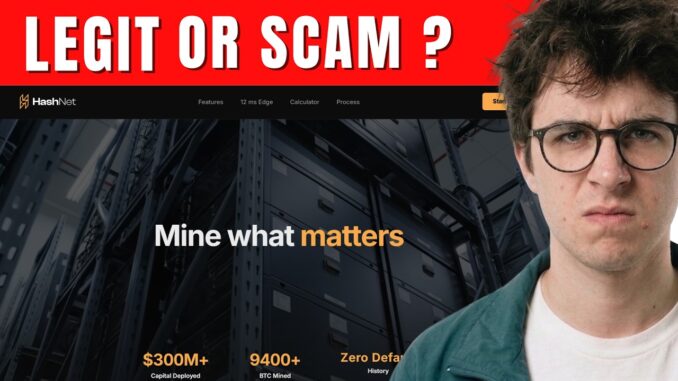 Hashnet.ai Review - Scam or Legit Crypto Mining?