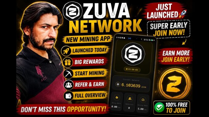 🔥 Zuva Network New Mining App | Super Early Join 🚀 Free Mining Guide + Big Airdrop Opportunity