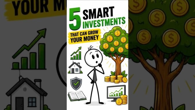 5 Smart Investments That Can Grow Your Money 💰 | Investing for Beginners#SmartInvesting #finance