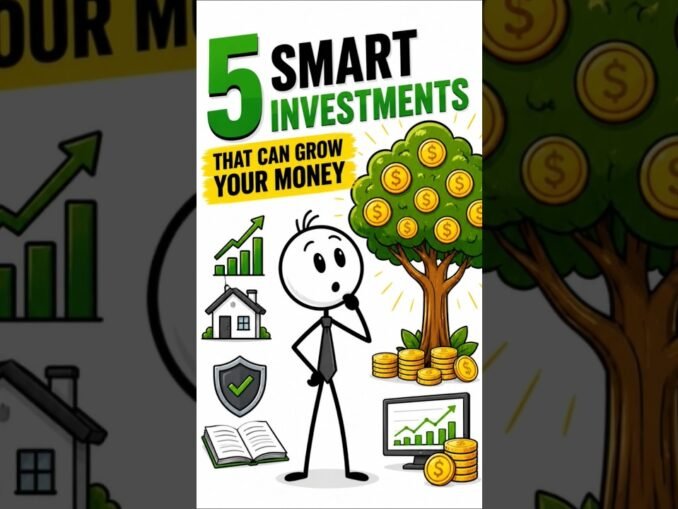 5 Smart Investments That Can Grow Your Money 💰 | Investing for Beginners#SmartInvesting #finance