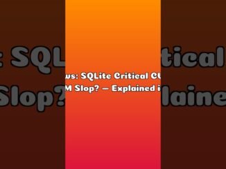 AI News: SQLite Critical CVEs or LLM Slop? — Explained in 60s