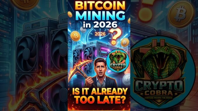 Bitcoin Mining in 2026   Is It Already Too Late Crypto Cobra