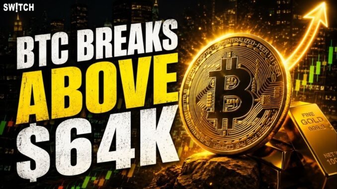 Crypto Market Pulse: BTC Breaks Above $64K । Top News of The Day। Powered by CoinSwitch